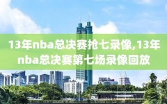 13年nba总决赛抢七录像,13年nba总决赛第七场录像回放