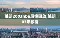 姚明2003nba录像回放,姚明03年数据