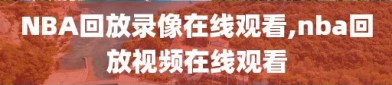 NBA回放录像在线观看,nba回放视频在线观看