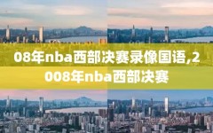 08年nba西部决赛录像国语,2008年nba西部决赛