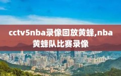 cctv5nba录像回放黄蜂,nba黄蜂队比赛录像