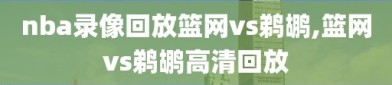 nba录像回放篮网vs鹈鹕,篮网vs鹈鹕高清回放