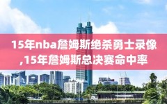 15年nba詹姆斯绝杀勇士录像,15年詹姆斯总决赛命中率