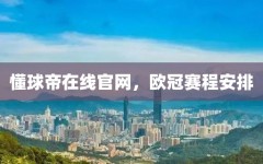 懂球帝在线官网，欧冠赛程安排