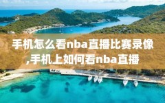 手机怎么看nba直播比赛录像,手机上如何看nba直播