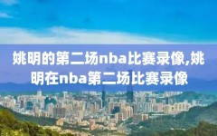 姚明的第二场nba比赛录像,姚明在nba第二场比赛录像