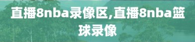 直播8nba录像区,直播8nba篮球录像