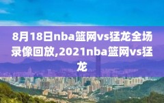 8月18日nba篮网vs猛龙全场录像回放,2021nba篮网vs猛龙