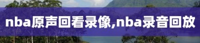 nba原声回看录像,nba录音回放