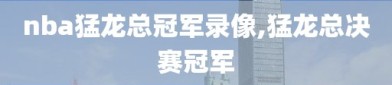 nba猛龙总冠军录像,猛龙总决赛冠军