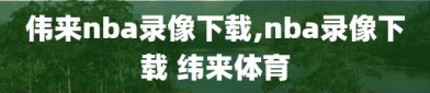 伟来nba录像下载,nba录像下载 纬来体育