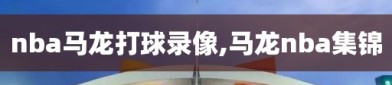 nba马龙打球录像,马龙nba集锦