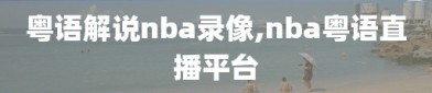 粤语解说nba录像,nba粤语直播平台