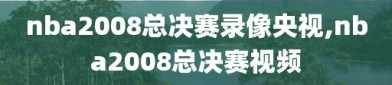 nba2008总决赛录像央视,nba2008总决赛视频