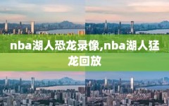 nba湖人恐龙录像,nba湖人猛龙回放