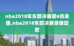 nba2018年东部决赛第6场录像,nba2018东部决赛录像回放