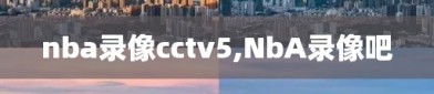 nba录像cctv5,NbA录像吧