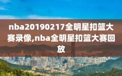 nba20190217全明星扣篮大赛录像,nba全明星扣篮大赛回放