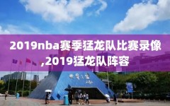 2019nba赛季猛龙队比赛录像,2019猛龙队阵容