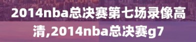 2014nba总决赛第七场录像高清,2014nba总决赛g7