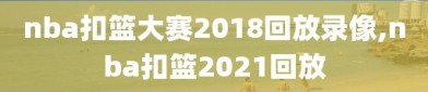 nba扣篮大赛2018回放录像,nba扣篮2021回放