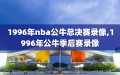 1996年nba公牛总决赛录像,1996年公牛季后赛录像